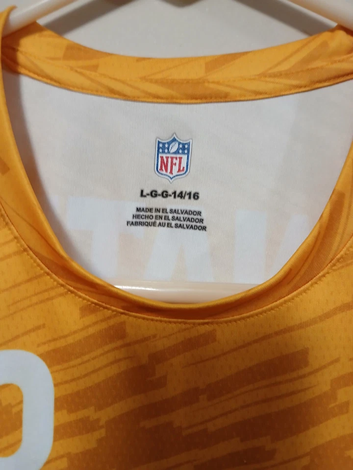 Camiseta grande de 14/16 vatios 90 de la NFL Pittsburgh Steelers para niños Foto 2 de 3
