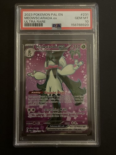Meowscarada ex graded PSA 10 for sale on eBay