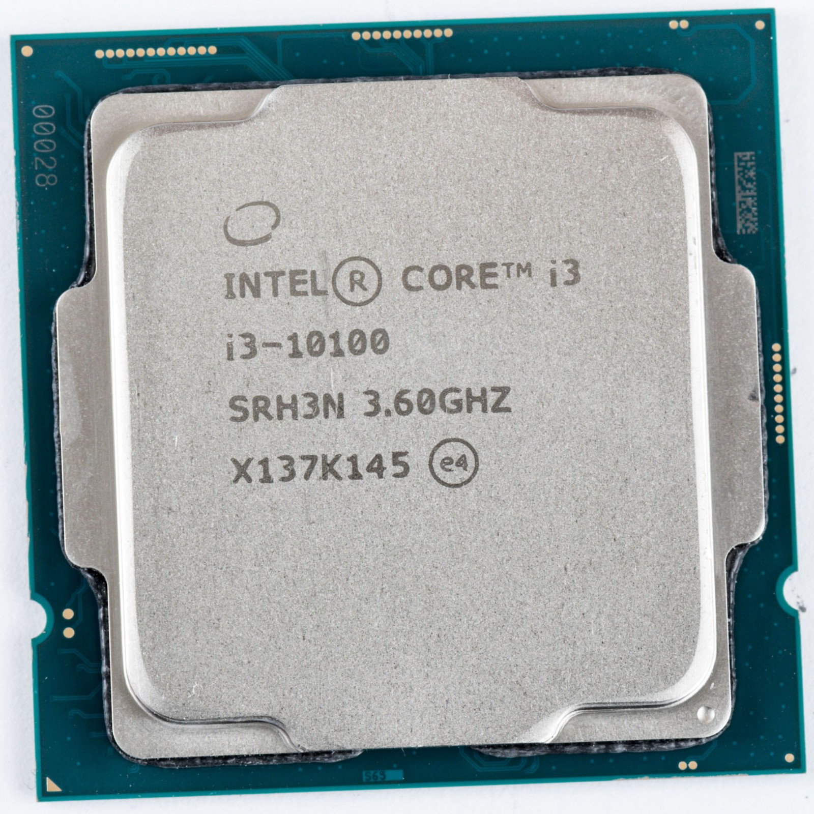 CPU Intel Core i3-10100 CPU Intel Core i3-10100 SRH3N LGA1200 3.6GHz Quad-Core Processor