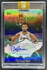 2025-26 Topps Three Bronny James Raindrops Signatures Gold Auto #/10 Lakers