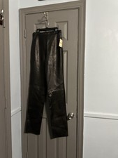 WILSONS LEATHER PELLE STUDIO WOMEN BLACK LEATHER PANTS SIZE 6 RETAIL 199 NEW