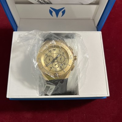 Technomarine Ocean Manta Men's 48mm Double Gold & Black Chrono