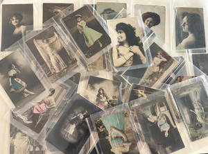 黄昏の美男 美女 ANTIQUE POSTCARD COLLECTION Pretty Postcard | eBay