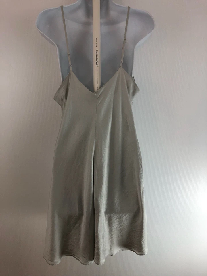 Camisón Vintage Victoria’s Secret 100% Seda Chemise Slip Talla L Pálido Verde Como Nuevo Foto 2 de 4