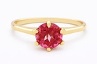 GENUINE 1.16 Cts PINK SAPPHIRE RING 10K SOLID YELLOW GOLD - Free Appraisal - NWT — photo 1