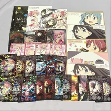 Madoka Magica Magicard Battle Postcard Collectible Slight Wear Authentic Japan