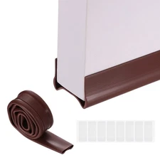 Under Door Draft Stopper, Thickened Double Side Door Blocker, Brown