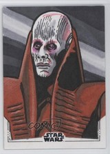 2024 Topps Chrome Star Wars Silver Foil 1/1 Dwayne Carpenter Auto Sketch 1m1a