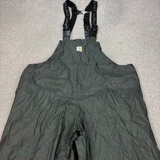 Carhartt Latzhose Erwachsene 48x30 Grau Latzhose Surrey Regen PVC Polyvinyl H...