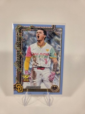 Jackson Merrill  2025 TOPPS HOLIDAY #H30  Light Blue Glitter