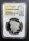 2023 S PEACE DOLLAR NGC PF70 ULTRA CAMEO