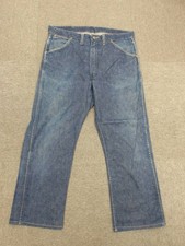 Vintage 1960s WRANGLER 11MWZ Denim Pants CONMAR ZIPPER Mens Size 36 31