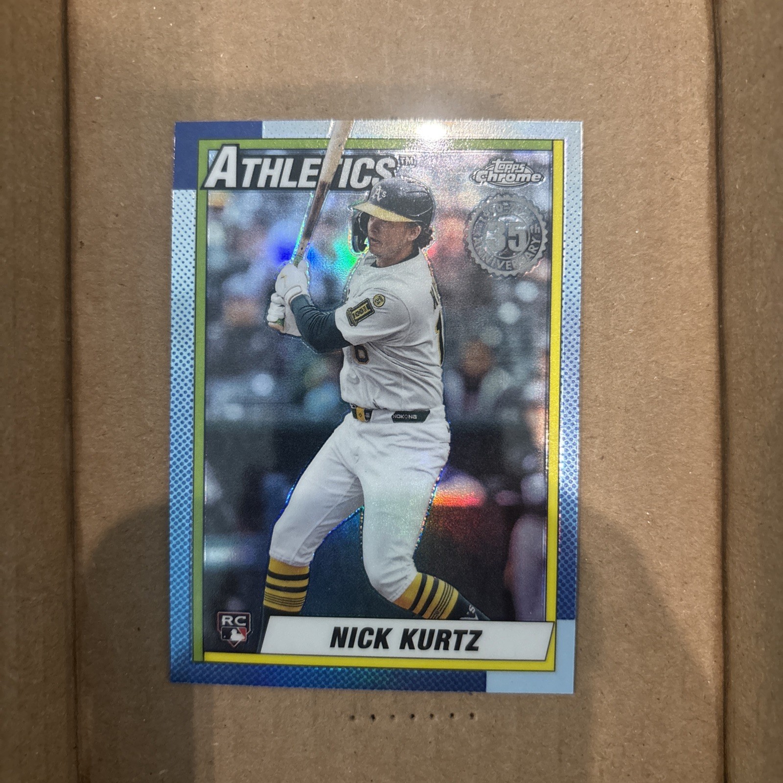 2025 Topps Chrome Update Nick Kurtz 1990 Design RC