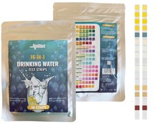 Drinking Water Testing Kit 50 Strip Pack Test for 16 parameters pH, Lead, Iron +