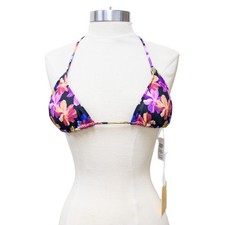 Charlie Holiday Sonny Triangle Top Bikini Swimwear Mystical Floral Size Small