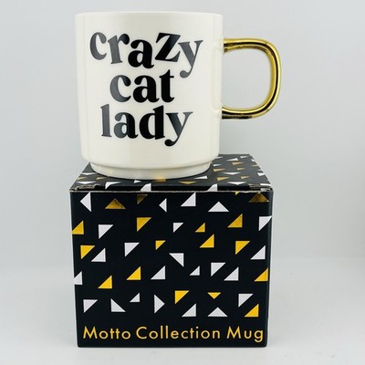Crazy Cat Lady Tasse Motto Sammlung Regal Verlag lustig Geschenk Box Tasse