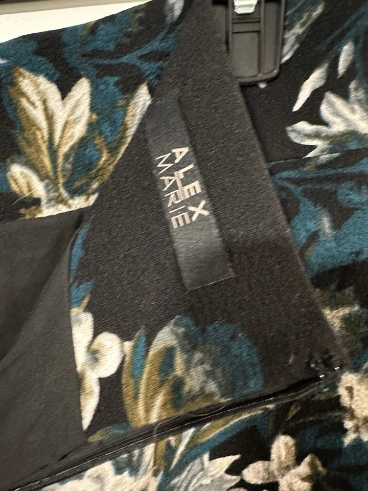 Alex Marie Floral Fall Winter Career Pencil Skirt Sz 12 - Image 4 of 4