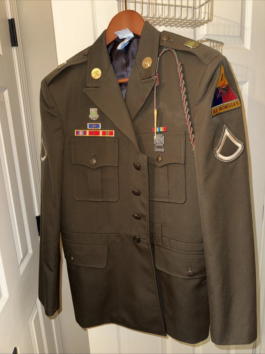 green emerald velvet dress U.S. Army Green Service Uniform AGSU Oxford Corfam Dress Shoes, Brown main image 1