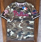 Philadelphia Phillies PRO 标准刺绣 3 件装迷彩衬衫-男式中号全新带标签
