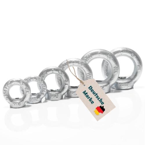 Dado ad anello zincato DIN 582 M6 M8 da M10 a M30 anello oculare fisso - Foto 6 di 78
