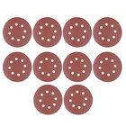 125 mm Sanding Discs / Hook&loop 8 Hole Pads 5" Punched 240 Grit Pack Of 10