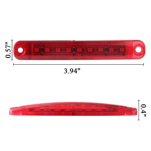 10X Red LED Side Marker Lights Bullet Clearance Light Truck Trailer Wateproof - Picture 6 of 6