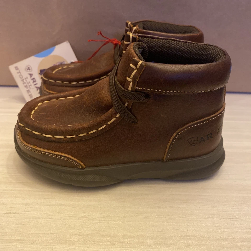 Ariat Toddler Lil' Stomper Brown Garrison Spitfire Shoes A443000202-04 - Image 2 of 4