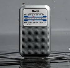 Kaito KA200 AM FM Portable Pocket Radio Receiver Silver