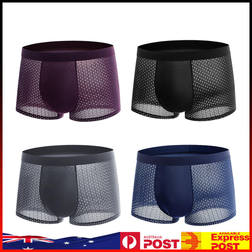 4pcs Boxhero Bamboo Fiber Boxer Briefs, L-4XL Bamboo Fibre Boxers New