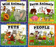 What Do You See Spot the Difference Book Animals, People, Pets - CHOICE 4 NEW