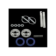 Fits 1964-2011 Mustang Billet Racing Hood Pin Kit Polished
