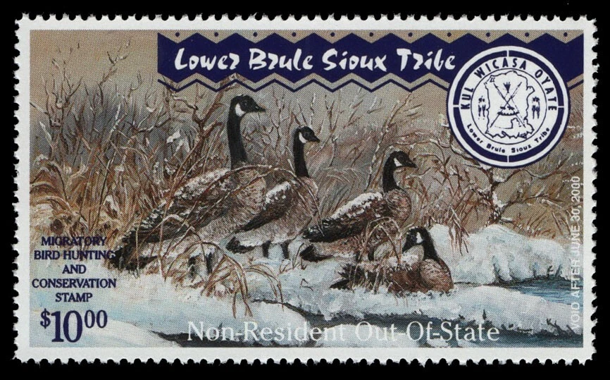 1999 Lower Brule Sioux Tribe - LB41-43 set of 3 waterfowl - Image 3 of 3