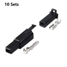 10 Sets 2.8mm 1 Pin Way Automotive Electrical Wire Connector Male Female for Car