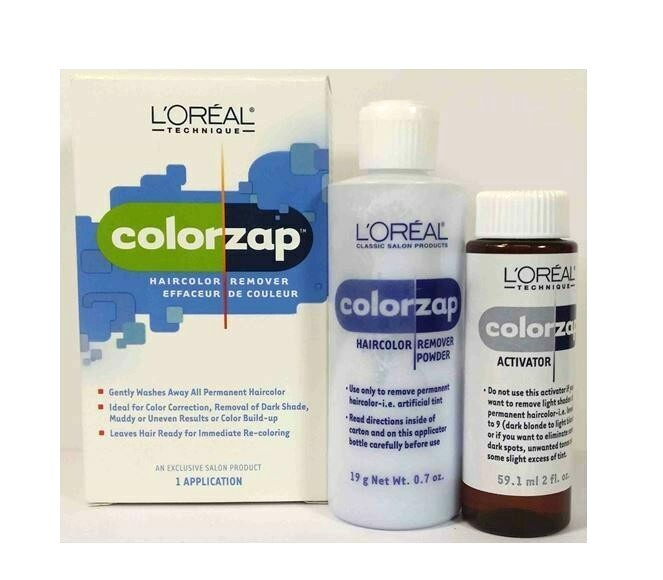 LOREAL COLORZAP Permanent Hair Color Remover Correction Set 1