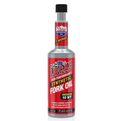 Lucas Oil  10772 - SAE 10WT 16 oz. Motorcycle Synthetic Fork Oil