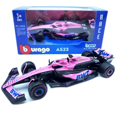 2023 F1 Esteban Ocon Alpine F1 BWT Racing A523 Diecast Car Model Pink Edition