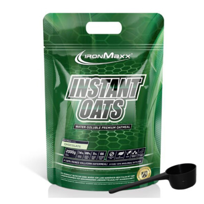 (5,95 EUR/kg) IronMaxx Instant Oats 2000g Haferflocken + GRATIS Dosierlöffel