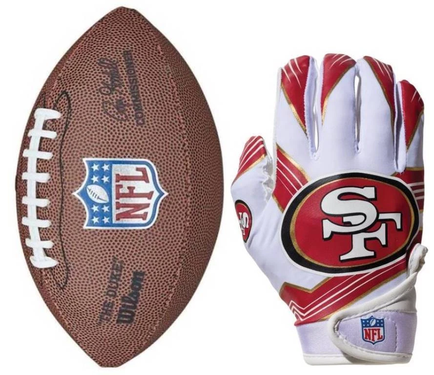 49ers football gloves youth hotsell