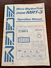 Original Operation Manual - Zoom- Micro Rhythm Trak MRT-3- Drum Machine