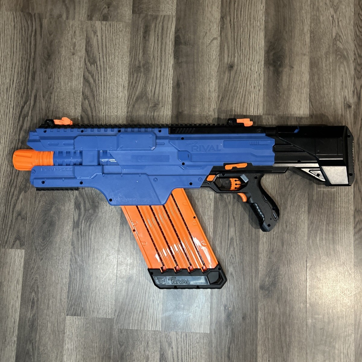 Nerf Rival Gun Blaster Khaos MXVI-4000 Blue. Works great | eBay