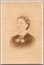 ANTIQUE CIRCA 1860S CDV GEO. W. BEW GORGEOUS LADY IN DRESS PHILADA