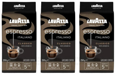 3 LAVAZZA ESPRESSO ITALIANO Classico Premium Ground Coffee 250g 8.8oz
