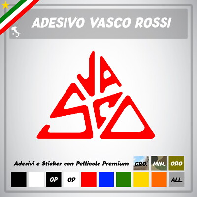 Aufkleber Sticker Vasco Rot Logo Blasco Symbol Kom Auto Motorrad Fahrrad Helm