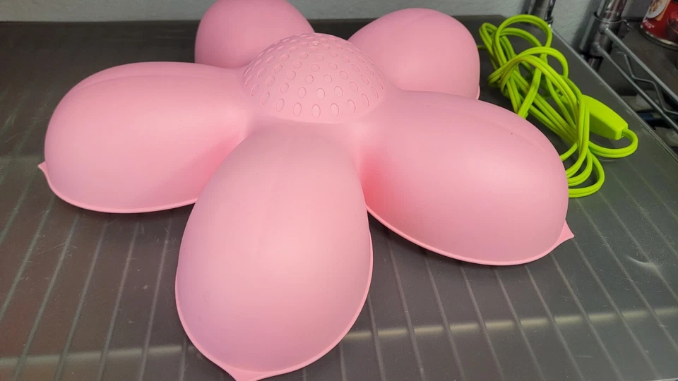 IKEA 14" Lámpara de Pared Flor Rosa Claro Luz de Noche Colgante de Pared Smila Blomma Foto 4 de 4