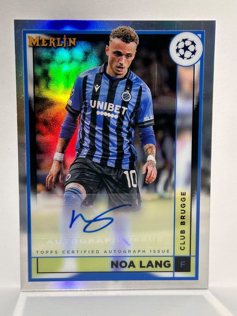 TOPPS サッカーカード MUSEUM COLLECTION ARCHIVAL AUTOGRAPH NOA LANG CLUB BRUGGE 134/150 #AA-NL 送料無料 中古 IT1 2021-22 Topps Museum Collection Champions League Checklist
