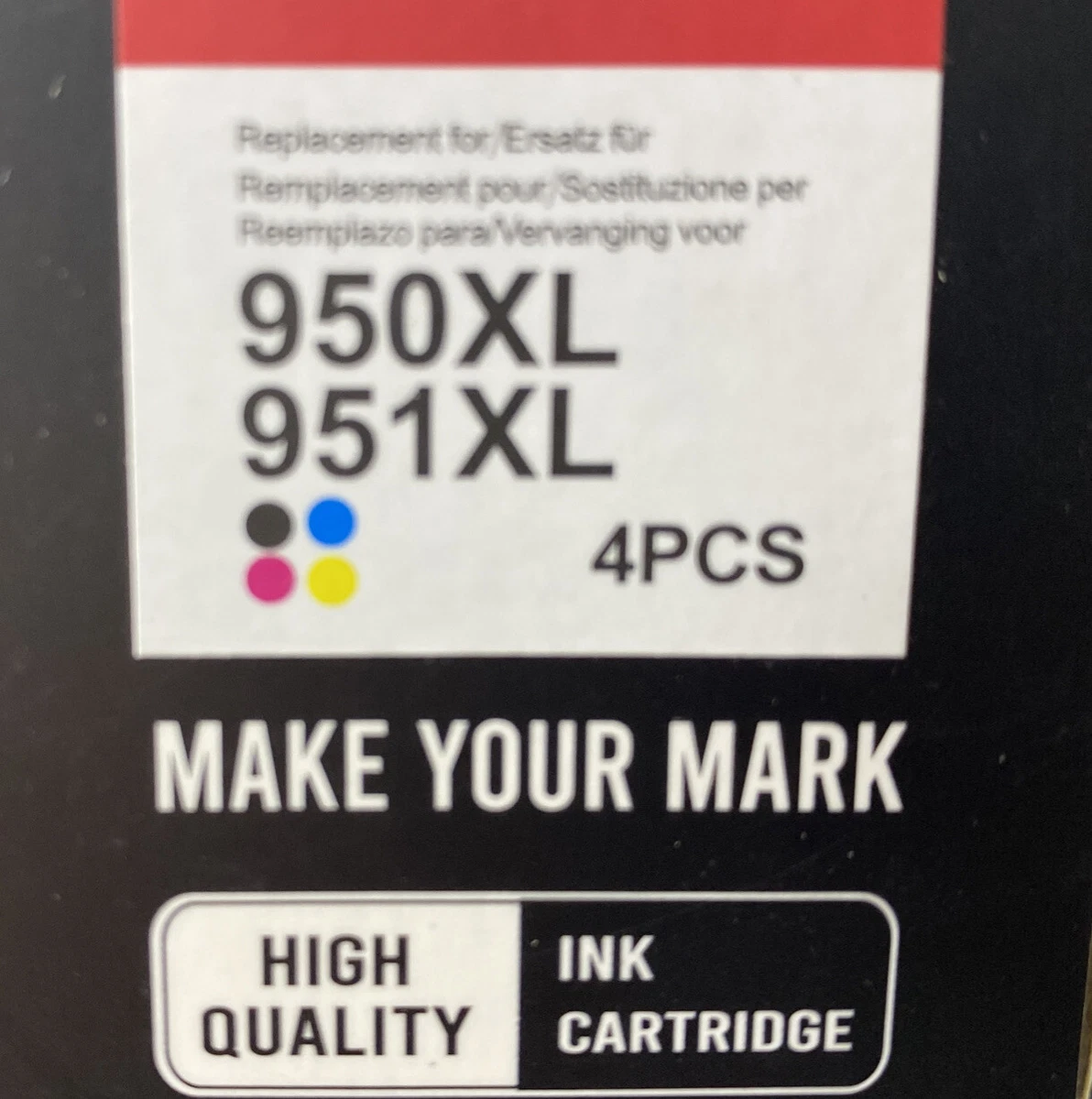 4 Ink Cartridges For HP Officejet Pro 8610 8620 8600 Plus 950XL