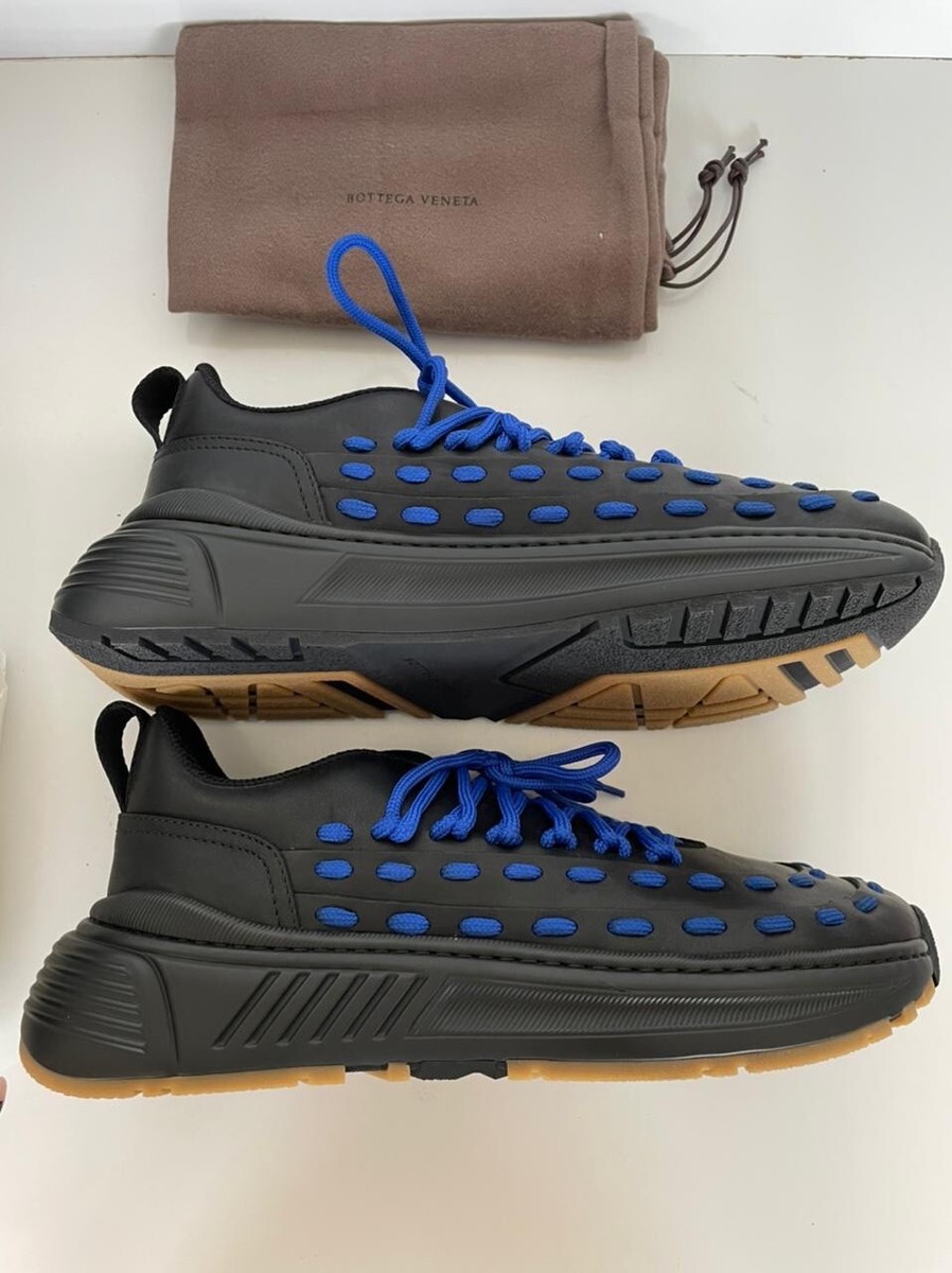 Bottega Veneta Mens Leather Black/Blue Sneakers 11 US (44  display picture 3