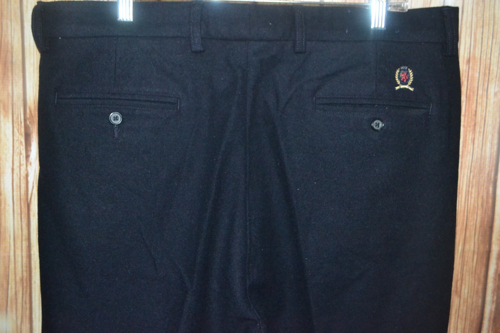 Vintage Tommy Hilfiger Men Wool Nylon Pleated Dress Pants Size 38x35 thumbnail 11