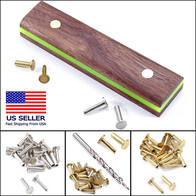 Cutlery Rivets (10 Pack) - Matching Step Drills Optional - for DIY ...