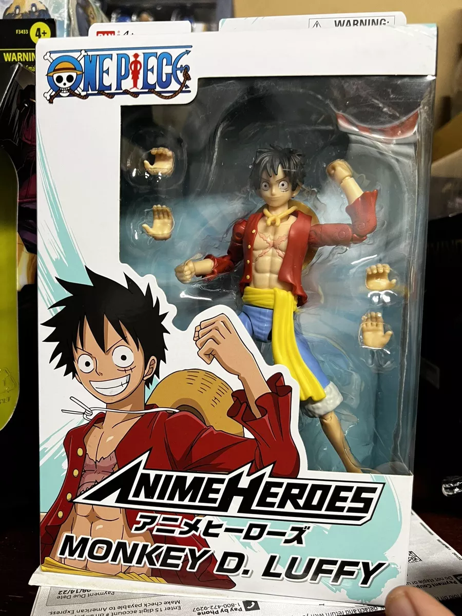 Anime Heroes Monkey D. Luffy One Piece Action Figure by Bandai 